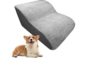 DOICAH Dog Stairs for Small Dogs, 33D High Density Foam Dog Ramp, Extra Wide Non-Slip Gentle Pet Steps for Beds Or Couch, Soft Foam Doggie stairs for Dogs Injured, Older Pets, Small Cats