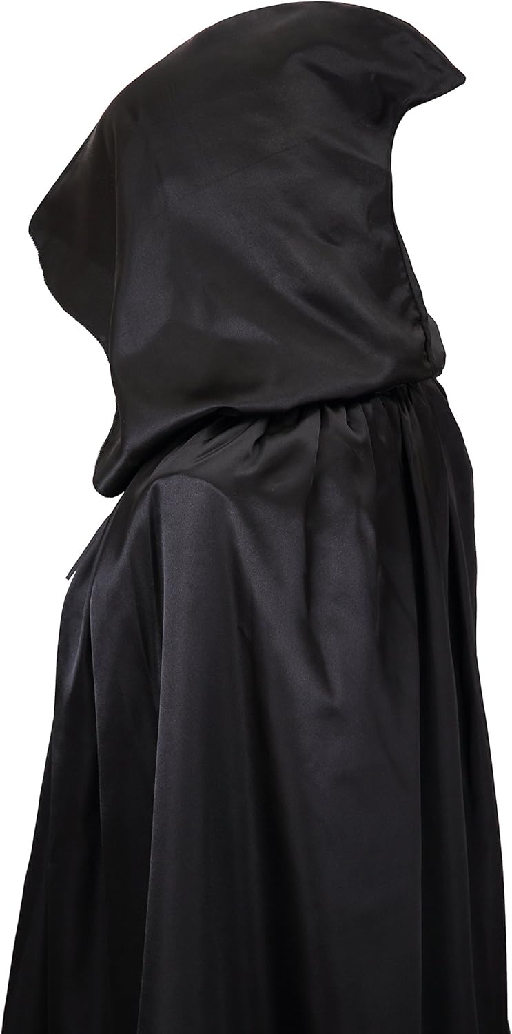 VGLOOK Unisex Hooded Halloween Christmas Cloak Costumes Party Cape (Black): Clothing