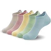 SERISIMPLE Women Ultra Thin Socks Viscose Bamboo Low Cut No Show Ventilating Ankle Anti Odor Arch Support Mesh Socks 5 Pairs