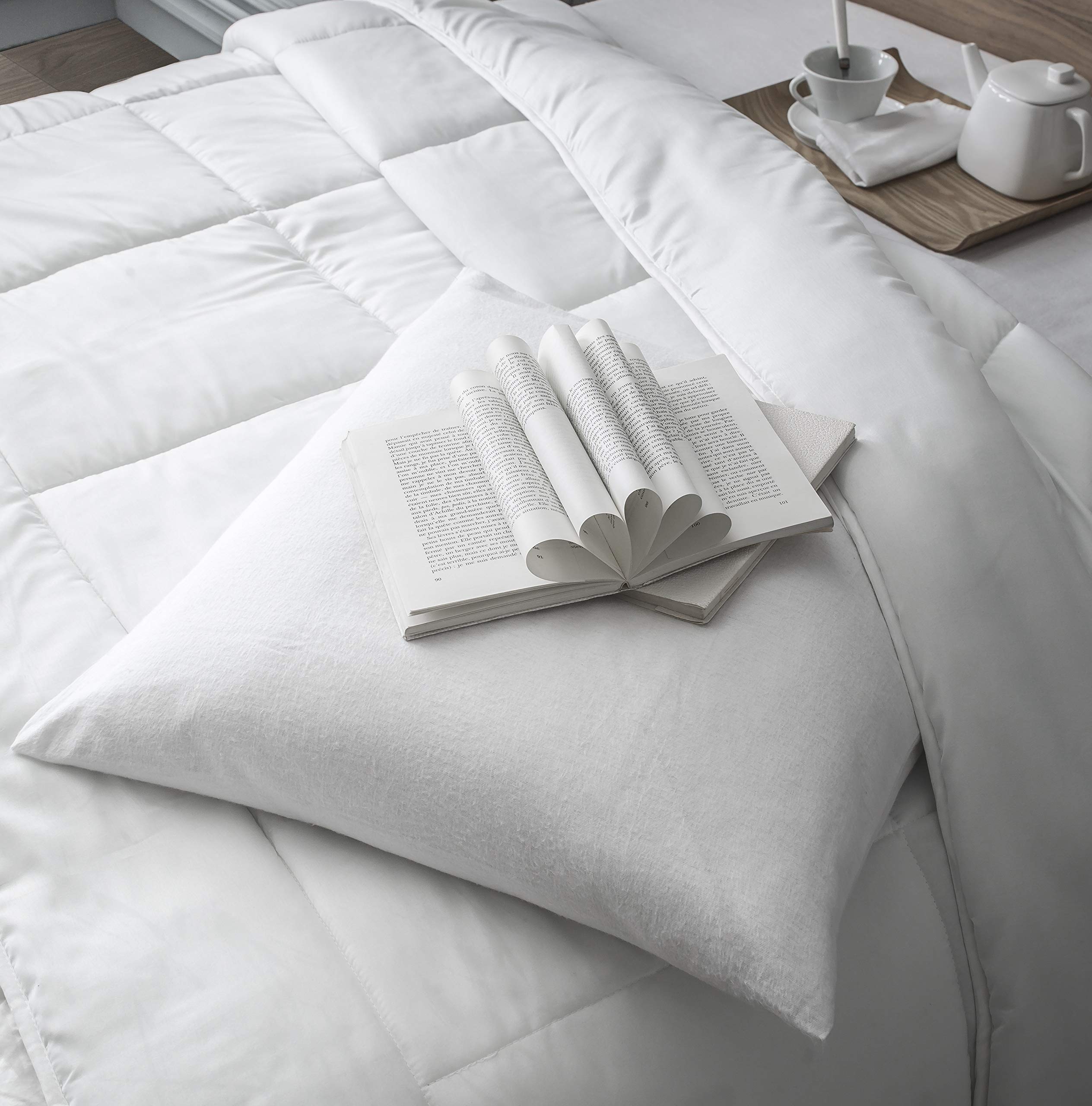 TODAY Absorbent Pillow Protector 60/60 Anti-Dust Mite Cotton White