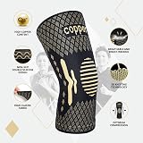 Lusenone Copper Knee Support 2 Pack for Men Women Compression Sleeve view 3