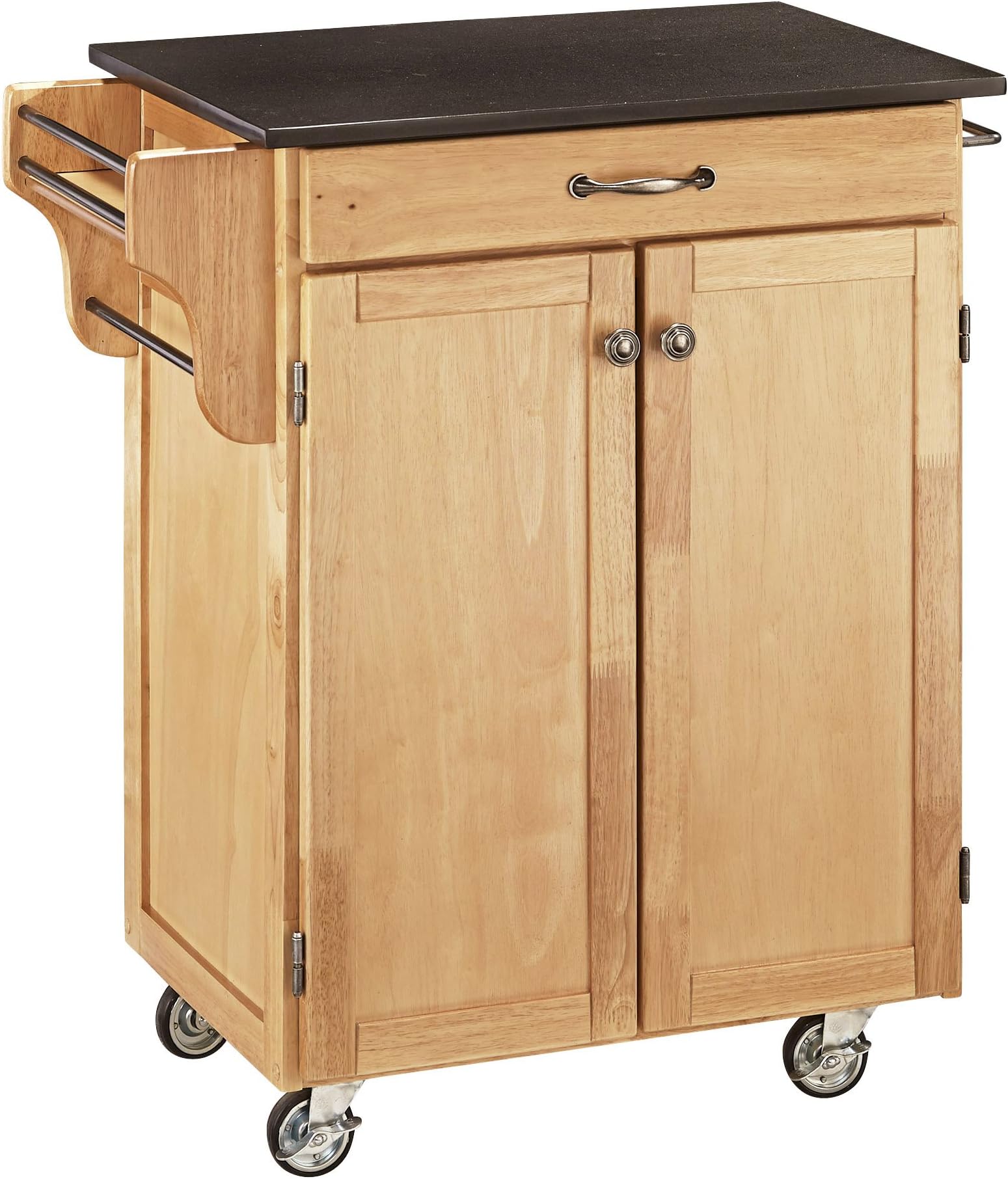 Home Styles Kitchen Cart, Wood, Natural, 32Ã‚½ x 18Ã‚¾ x 35.5" High