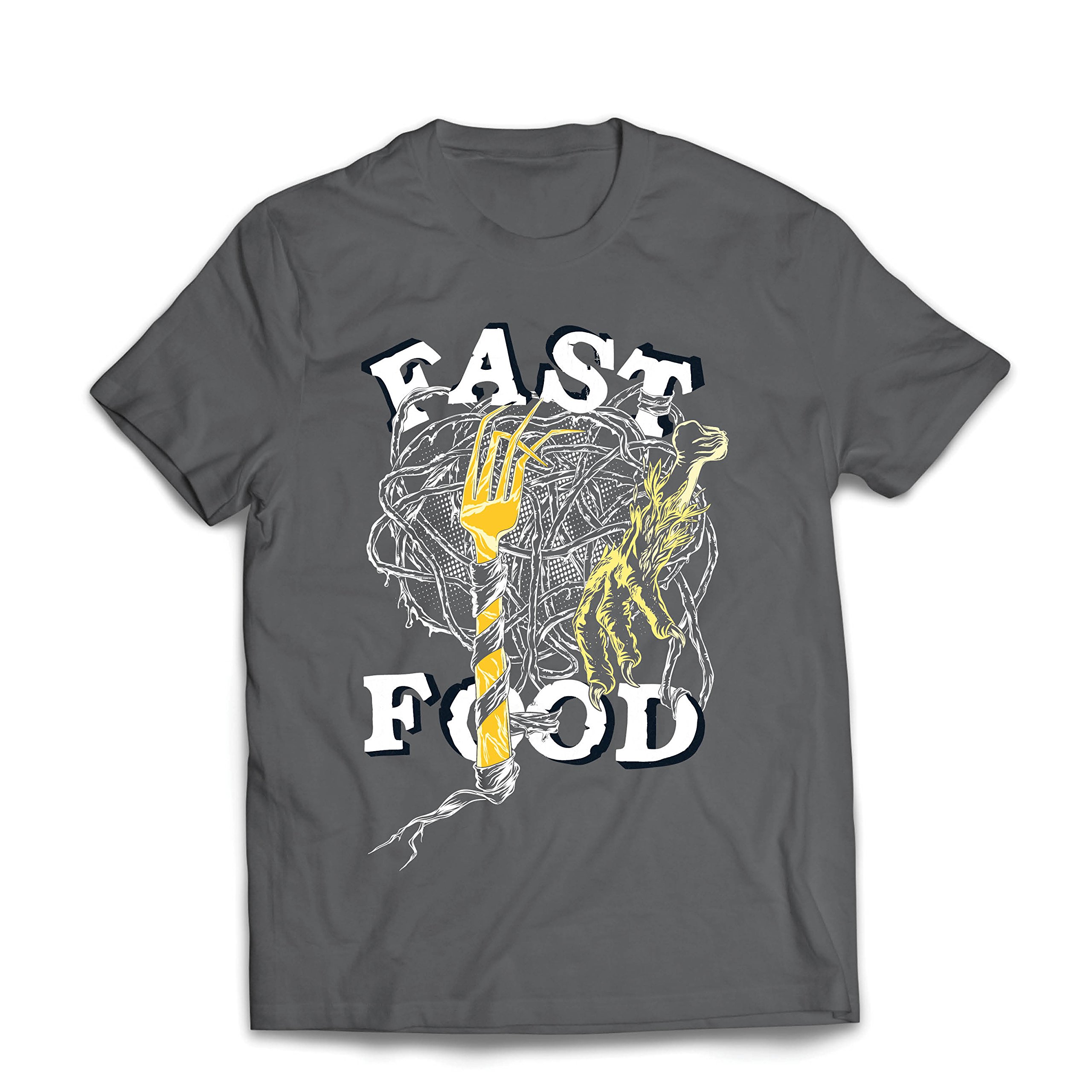 T Shirt Fast Food Slogan On Lover Design Vegetarian Vegan Healthy