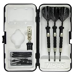 Sure Grip Viper Black Soft Tip Darts with Dart Case