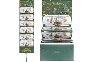 SERELIY Christmas Cash Gift Envelopes, Christmas Gift Card Money Holders, Surprise XMAS Money Card Holder for Cash Gift Idea