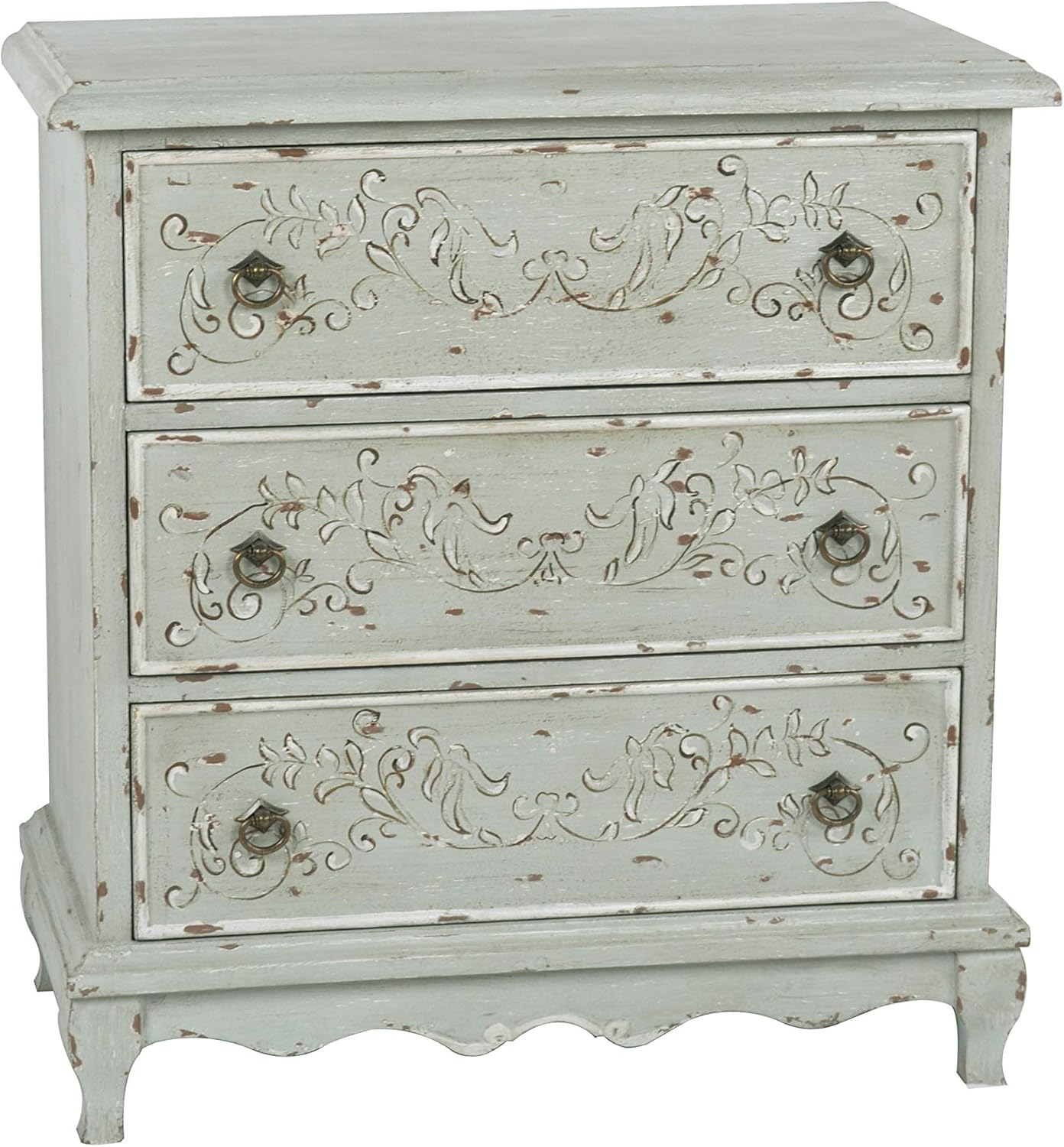 Amazon Com Pulaski Hand Painted Three Drawer Accent Chest In