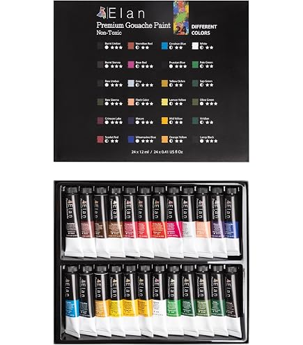 Talens Art Creation Set Gouache 8 Colori Da 12 Ml – Pittura Opaca Per Adulti E Principianti, Su Carta, Tela, Legno - 3