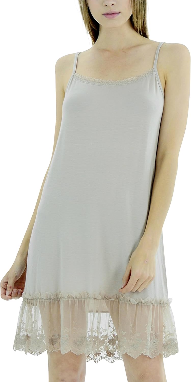 lace bottom slip dress