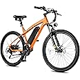 ACTBEST Race Electric Bike for Adults 21-Speed 27.5" Ebike, Up to 28MPH, Peak 1000W Brushless Motor, Removable Battery, Commuting Mountain Electric Bicycle with Fork Suspension