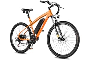 ACTBEST Race Electric Bike for Adults 21-Speed 27.5" Ebike, Up to 28MPH, Peak 1000W Brushless Motor, Removable Battery, Commuting Mountain Electric Bicycle with Fork Suspension