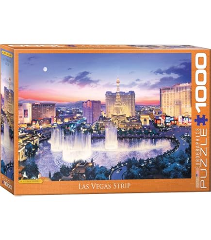 Buffalo Games Panoramic, Las Vegas - Rompecabezas De 750 Piezas
