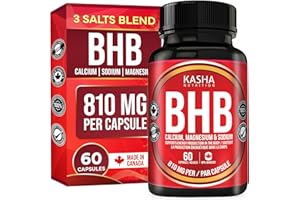 BHB Pills – 810mg Triple Salt Exogenous Ketones per Capsule | Canadian-Made Keto Supplement for Men & Women | Energy & Metabo