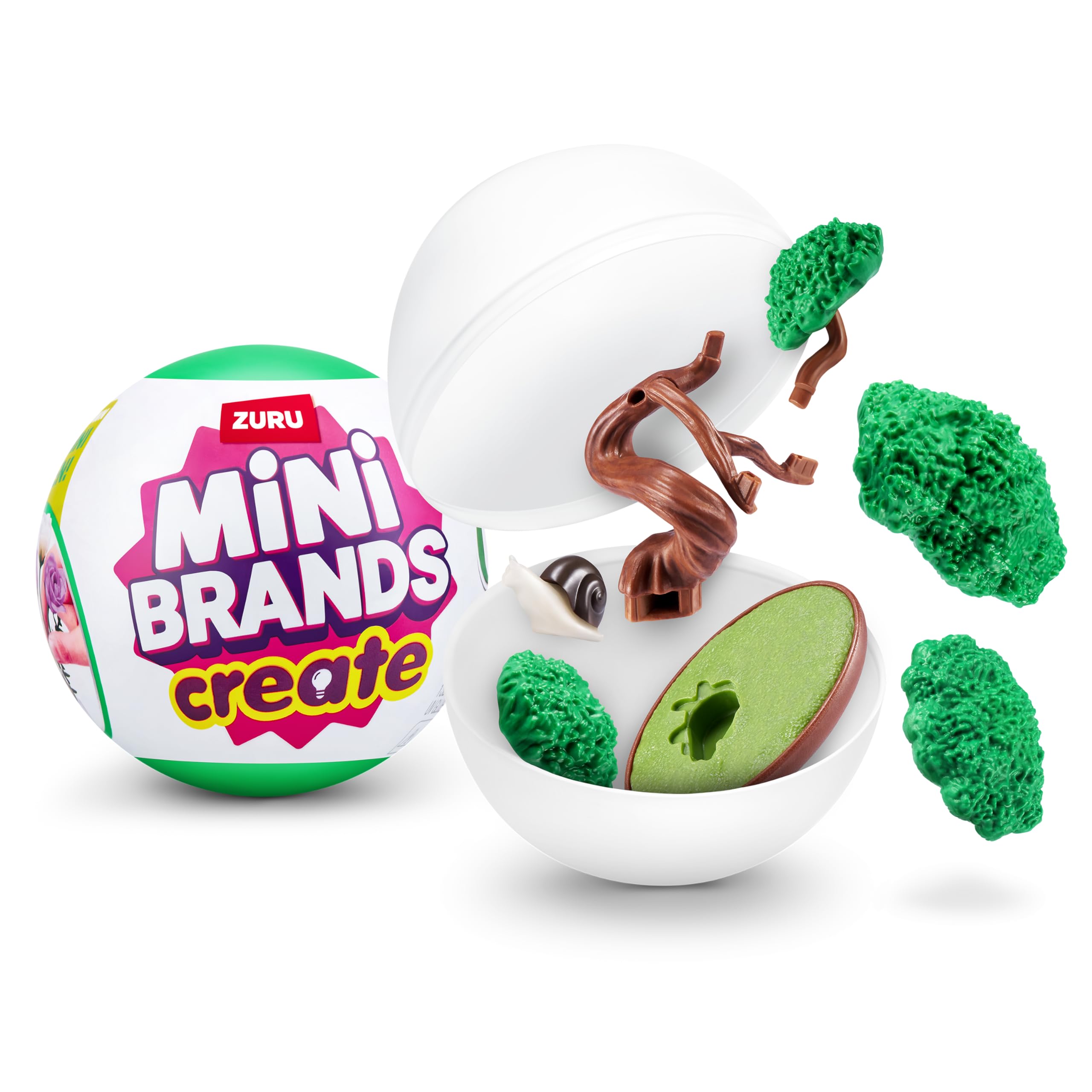Mini Brands Create Garden, Series 1, Mystery Collectible Miniature Figures, Surprise Toy with Collectible Minis, Blind Packaging, DIY (1 Capsule)
