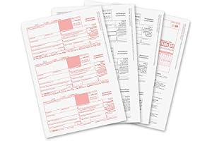 ONGULS 1099 NEC Forms 2025, 1099 NEC Laser Forms IRS Approved Designed for QuickBooks and Accounting Software 2025, 4 Part Tax Forms Kit, 25 Vendor Kit – Total 38 (108) Forms