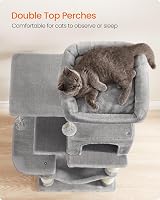 Feandrea Cat Tree Tower 112 cm Multi-Level Plush Condo with 4 Scratching Posts view 5