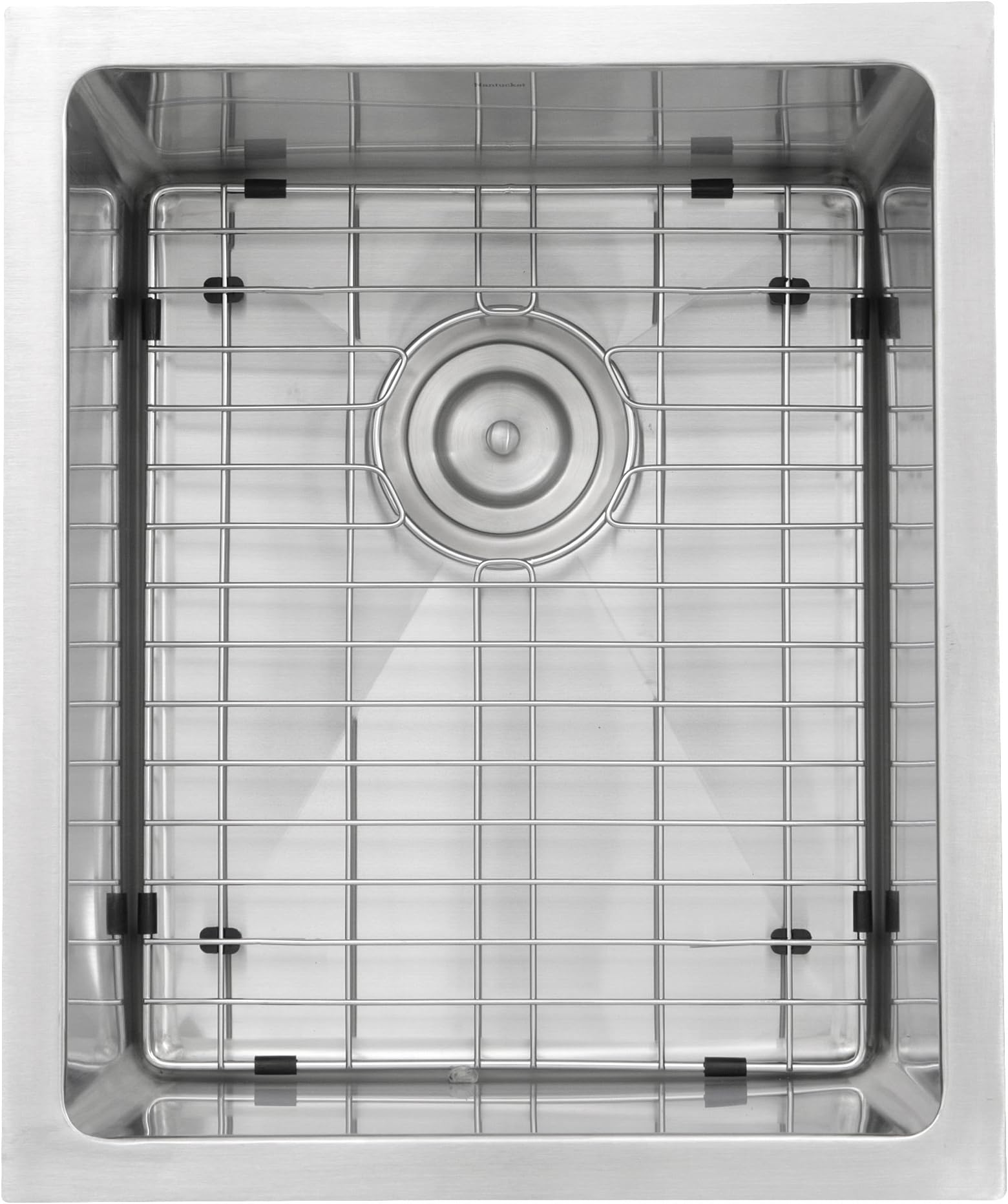 Nantucket Sinks SR1815 15-Inch Pro Series Rectangle Undermount Small Radius Stainless Steel Bar/Prep Sink - Grid Sold Separately