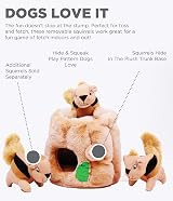 Outward Hound Squirrel Dog Toy Plush Hide & Seek Large view 2