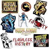 Mortal Kombat Klassic 10 Count Vinyl Large Deluxe Stickers Variety Pack – Retro Arcade Fighting Game Decals for Laptop, Water Bottle, Tablet, Indoor & Outdoor Use