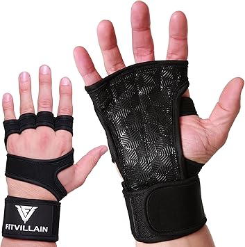 Premium Crossfit Gloves With Built In Wrist Wraps Workout Gloves Non Slip Eco Padding For Extra Grip Protection Comfort Ideal For Cross