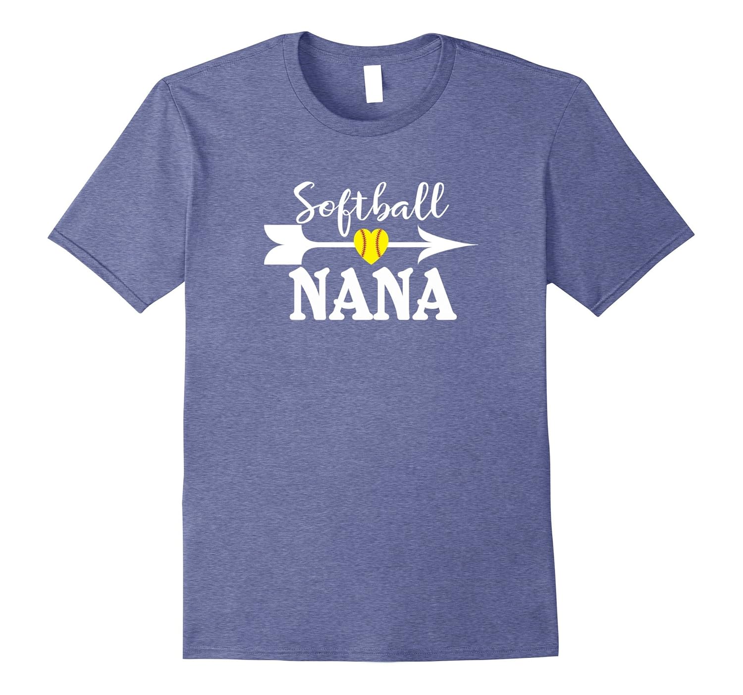 Softball Nana Tshirt Grandma Grandparents Gift Idea-anz