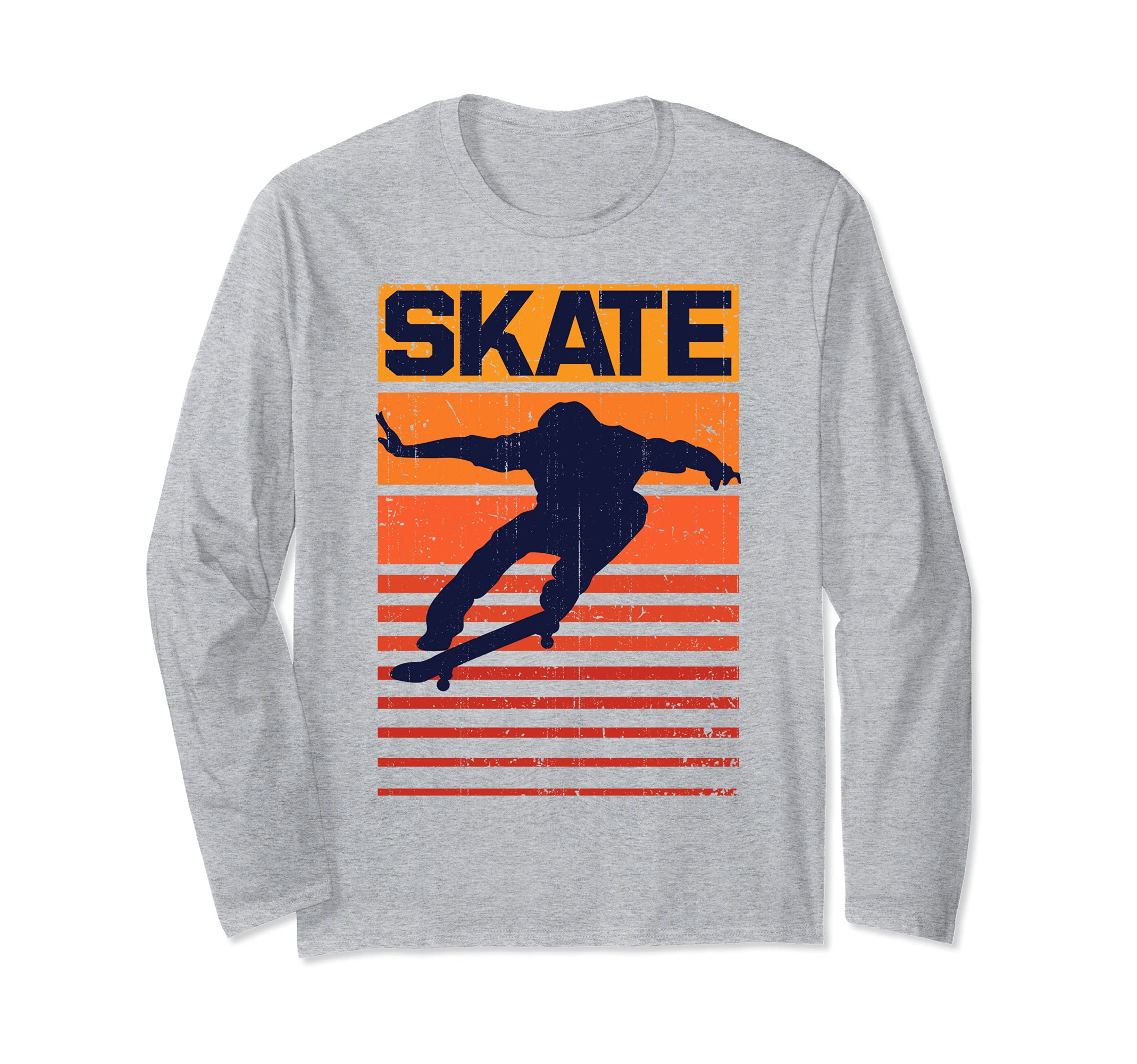 Skateboard Skate Retro Skateboarding Skateboarder Skater Long Sleeve T-Shirt