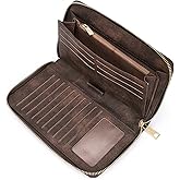 CLUCI Women Wallet Large PU Leather Wristlet Purse for Women RFID Blocking Zip Around Card Holder Ladies Travel Clutch | RFID, Bifold, Wristlet, Large