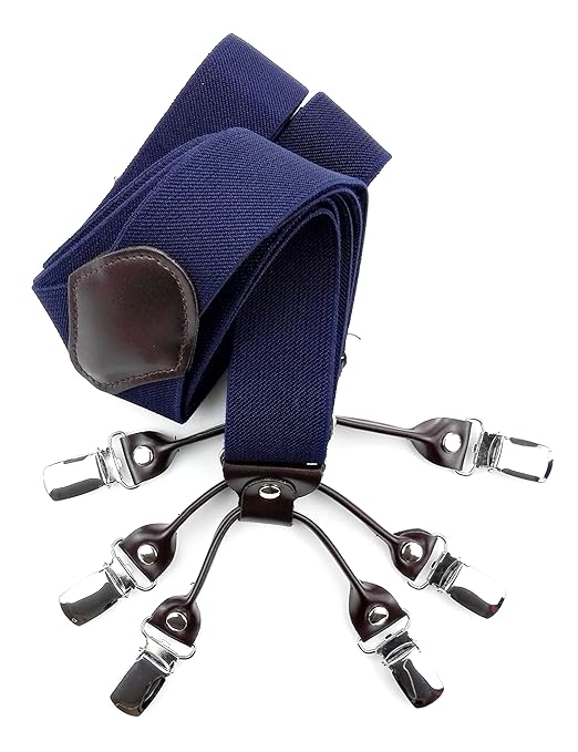 Lakebirds Herren & Damen Hosenträger Y form Neutral verstellbare sehr breite und länge gallus One size Metall clips upgrade S