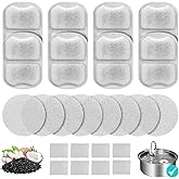 Dog Water Fountain Filter, 8 Pack Pet Fountain Filters Cat Water Fountain Filters Replacement for 7L/230oz/1.8G Stainless Steel Dog Fountain,Replacement Filters and Sponges