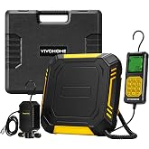 VIVOHOME HVAC Refrigerant Scale with Separate Auto-Dosing Charge Valve | Upgraded 220 lb High Precision Electronic Freon Refrigeration Charging Scale with Case, for Freon Recover Charge