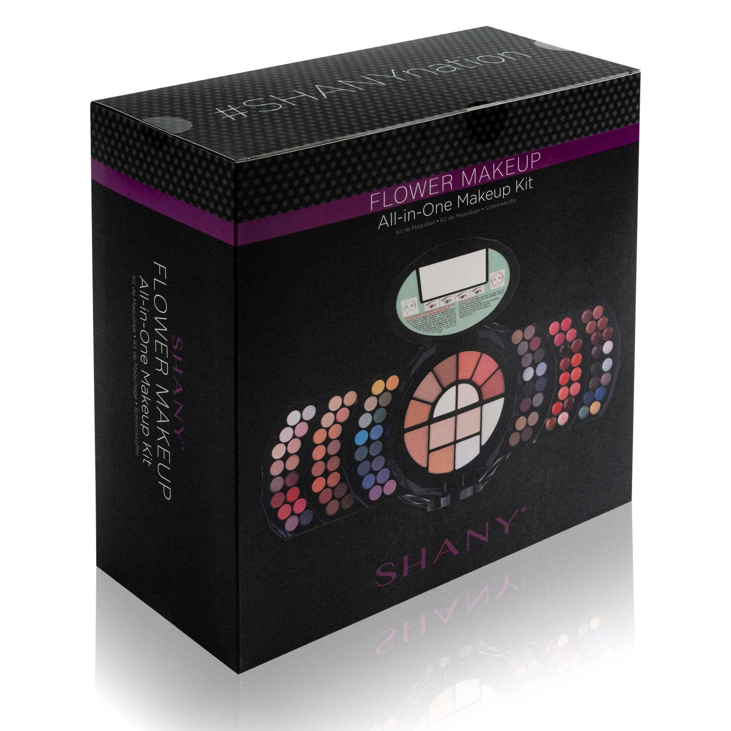 SHANY All In One FLOWERS Makeup Set - Ultimate Fancy Makeup Kit - Eyeshadows, Lip colors, Face Powders, Highlighters, and Blushes. Gift Set