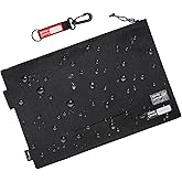 Rough Enough Important Document Organizer Waterproof Document Folder with Zipper 16 x 11 Inches Black Cordura and Tarpaulin Lining for Office Travel Workspace