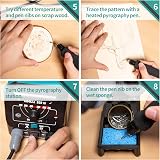 YIHUA 939-III Pyrography Tool Kit Dual Pen 20 Tips UK Plug 230V view 7