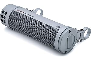 Kuryakyn 2719 MTX Road Thunder Weather Resistant Motorcycle Sound Bar Plus: 300 Watt Handlebar Mounted Audio Speakers with Bl