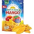 Dried Mango Slices - Delicious Texture Soft & Juicy Low Sugar Added Dried Mango - Naturally Ripened Mangos Dried Fruits - Gluten Free Dry Mangoes Natural Source of Vitamin C, Fiber, 16 oz (8 oz Single Pack)