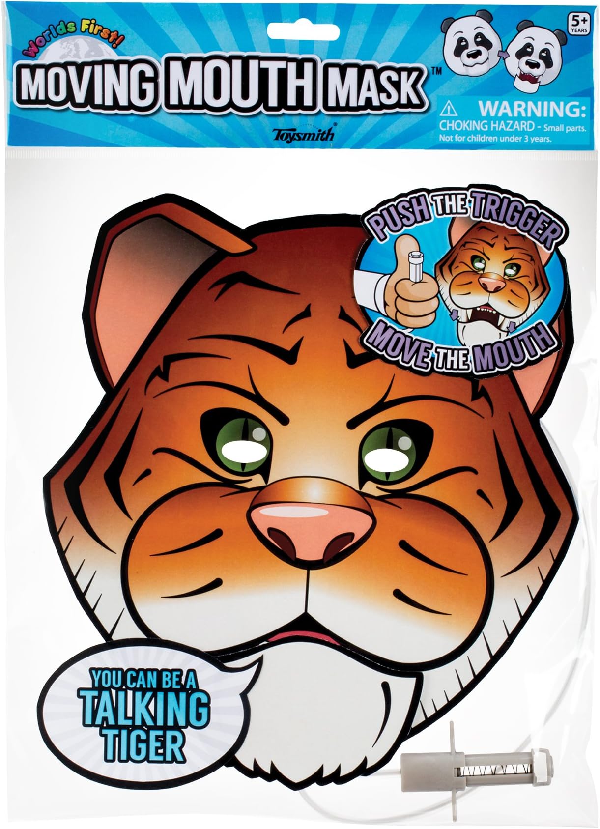 Moving Mouth Mask-Paper Tiger Face-Talking Headz Critter