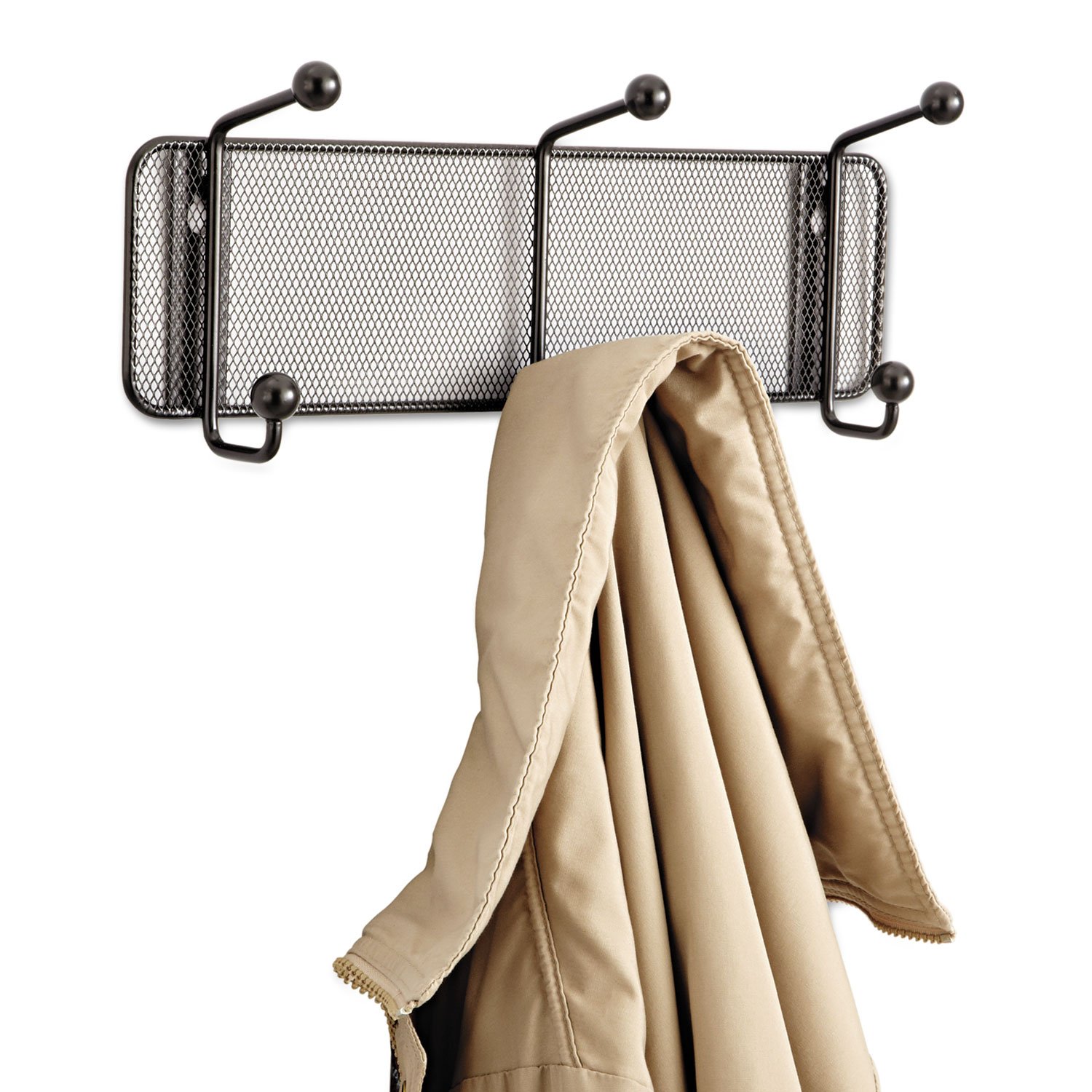 Safco Onyx Mesh Coat Rack with 3 Hook