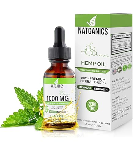 Amazon.com: NATURE'S BENEFICIALS Organic Hemp Oil Extract Drops