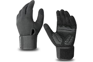RYMNT Full Fingers Workout Gloves for Women Men-Gym Gloves for Women Weight Lifting, Exercise Crossfit Weightlifting Gloves-Touch Screen-Extra Grip Foam-Padded-Anti-Slip for Fitness,Training,Cycling
