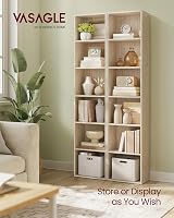 VASAGLE 6-Tier Bookcase Open Storage Shelving Unit 24 x 40 x 178.5 cm view 3