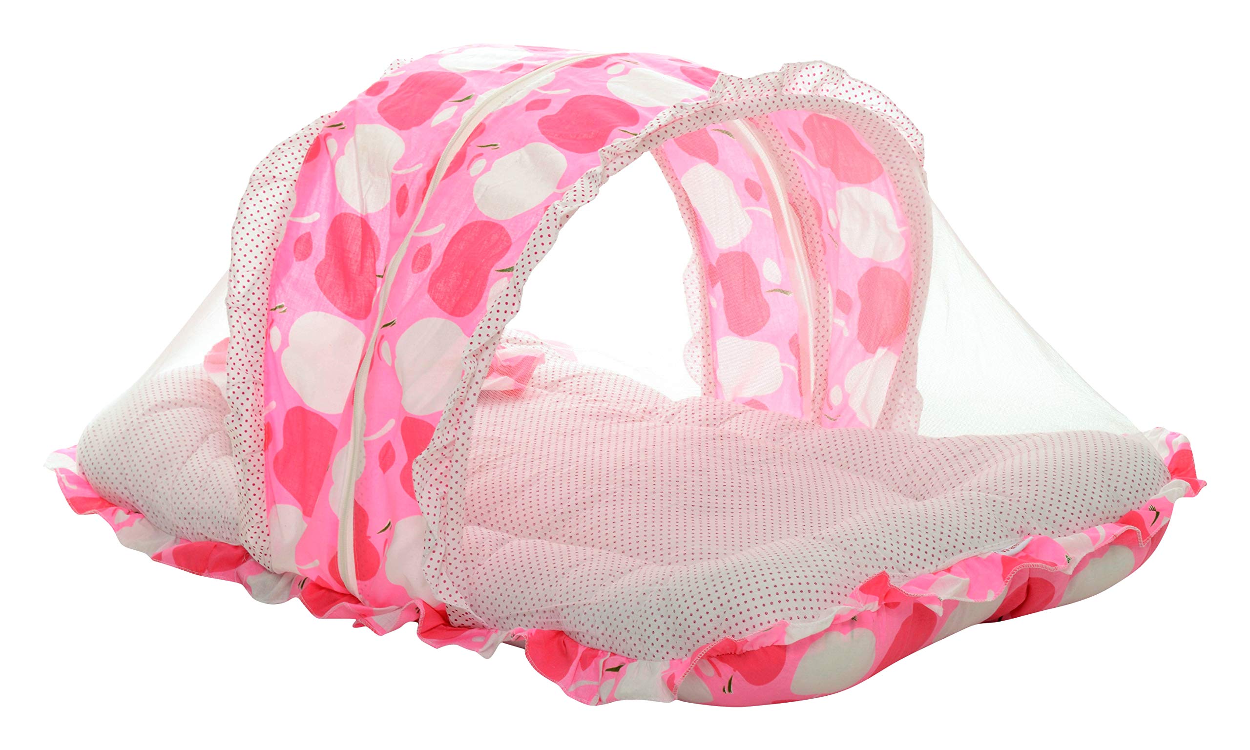 VParents Baby Bedding Set with Mosquito net and Pillow Jumbo Extra Large (0-20 Months) (Pink) 110031