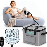 Ice Machine for Knee After Surgery, 20QT Capacity, Up to 18H Cooling | Programmable Timer, 3 Flow Modes Cold Therapy Machine for Shoulder/Hip/Ankle Cryotherapy Recovery
