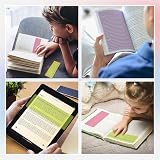 Zocipro 12Pcs Dyslexia Overlays 6 A4 Colour Overlays with Reading Ruler view 3