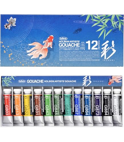 絵の具/ポスターカラー Holbein G715 Gouache 24 Color Set 15 ml Holbein - 24 Colours - Gouache Set – Gwartzman's Art Supplies