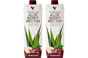 FOREVER LIVING PRODUCTS Forever Aloe Berry Nectar Cranberry Juice 90.7% Aloe Vera Gel from Inner Aloe Vera Leaf, Vegan-Friendly, Vegetarian-Friendly, and Gluten-Free