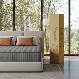 Vesgantti 3ft Single Mattress 10 Inch Hybrid Memory Foam Pocket Spring Grey view 4