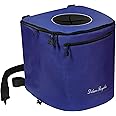 Deluxe Recycles Portable Trash Can for Boating and Camping - Durable and Collapsible with Inner Bin - Kayak, Fishing, Beach, Hiking and Camping Essentials, Boat Accessories 8 Gallon Trash Can (Blue)