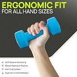 Gallant Weights Neoprene Dumbbells Set 10kg Multi-Color Hex Pair view 2