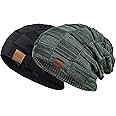 REDESS Beanie Hat for Men and Women Winter Warm Hats Knit Slouchy Thick Skull Cap