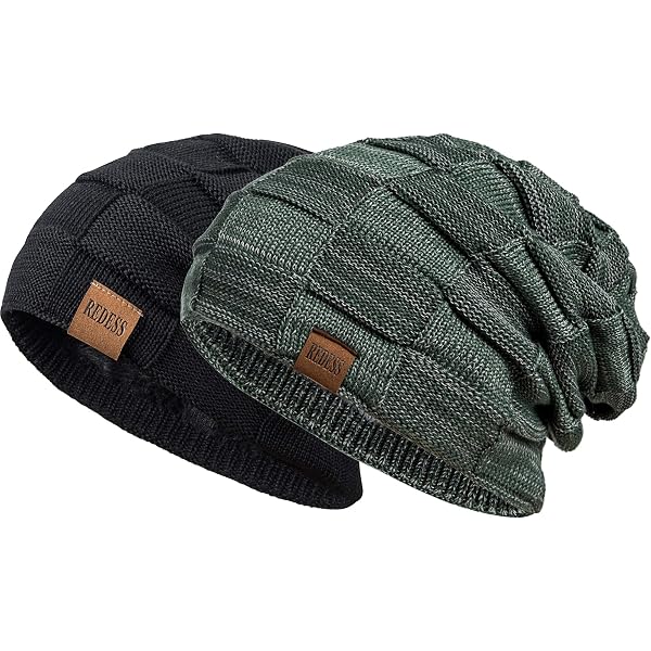 Hawaiian Pattern Beanie Hat – Seamless Knit Skull Cap For Women & Men