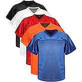 MESOSPERO Youth Blank Football Jerseys for Boys, Kids Athletic Practice Hip Hop Hipste Sports Shirt S-XL